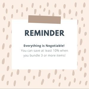 Everything is Negotiable!